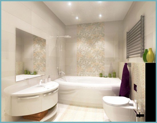 Дизайн ванної кімнати, облицьованої плиткою: фото та поради