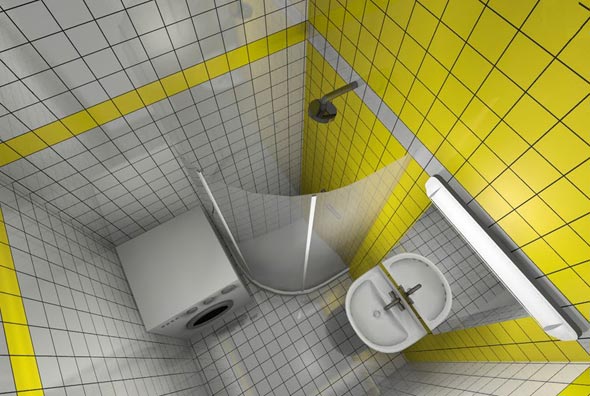 Маленька ванна кімната: дизайн інтерєру з душовою кабіною