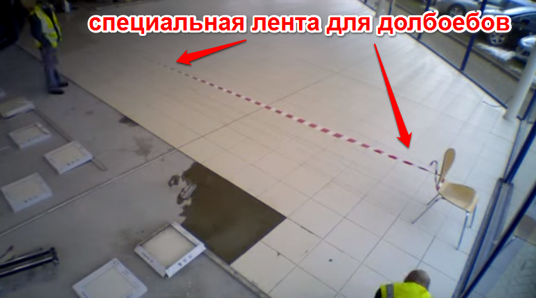 Технологія укладання плитки на підлогу, в супермаркетах і автосалонах.