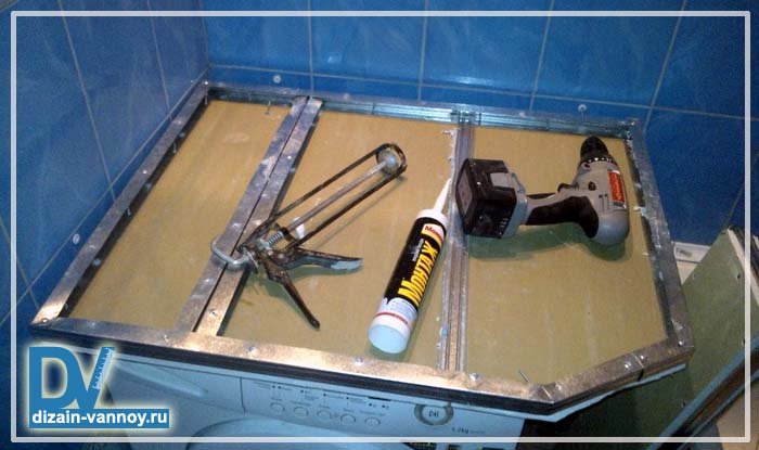 Вологостійка стільниця для ванної своїми руками з гіпсокартону