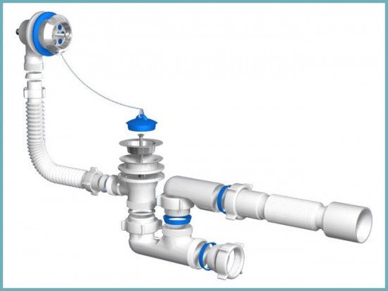 Вибираємо кращу систему злив перелив для ванни