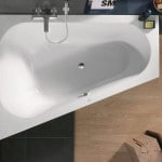 Кутова ванна: фото дизайну інтерєру