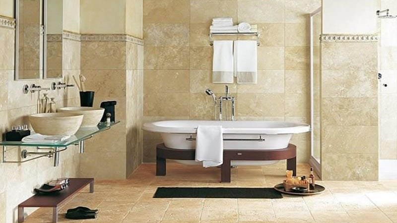 Настінна плитка для ванної: колекція фото