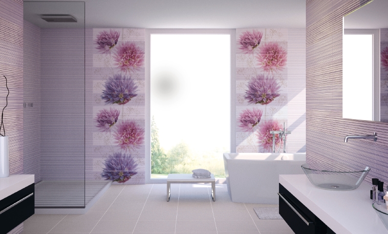 Настінна плитка у ванну кімнату, які є види і як вибрати