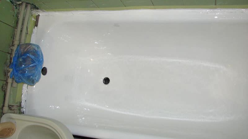 Емаль ванни: акрилова фарба