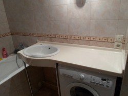 Вибираємо стільницю для раковини і пральної машини в ванну кімнату Вибираємо стільницю для раковини і пральної машини в ванну кімнату