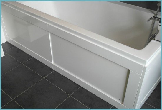 Екран під ванну з пластикових панелей: робимо своїми руками