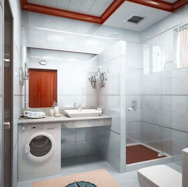 Сучасний дизайн ванної кімнати маленького розміру