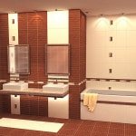 Керамічна плитка для ванної: дизайн, фото колекція