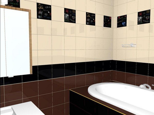 Дизайн плитки у ванній: варіанти і способи укладання кахлю