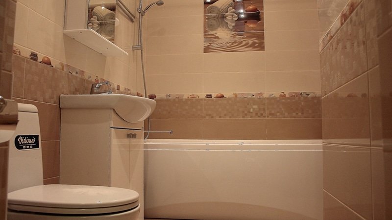 Керамічна плитка для ванної: дизайн, фото колекція