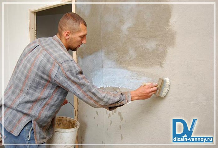 Грунтовка і шпаклівка стін у ванній кімнаті   підготовка, обробка