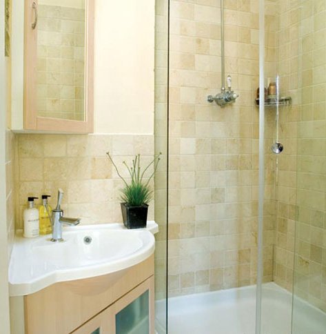 Оригінальний дизайн маленької ванної кімнати