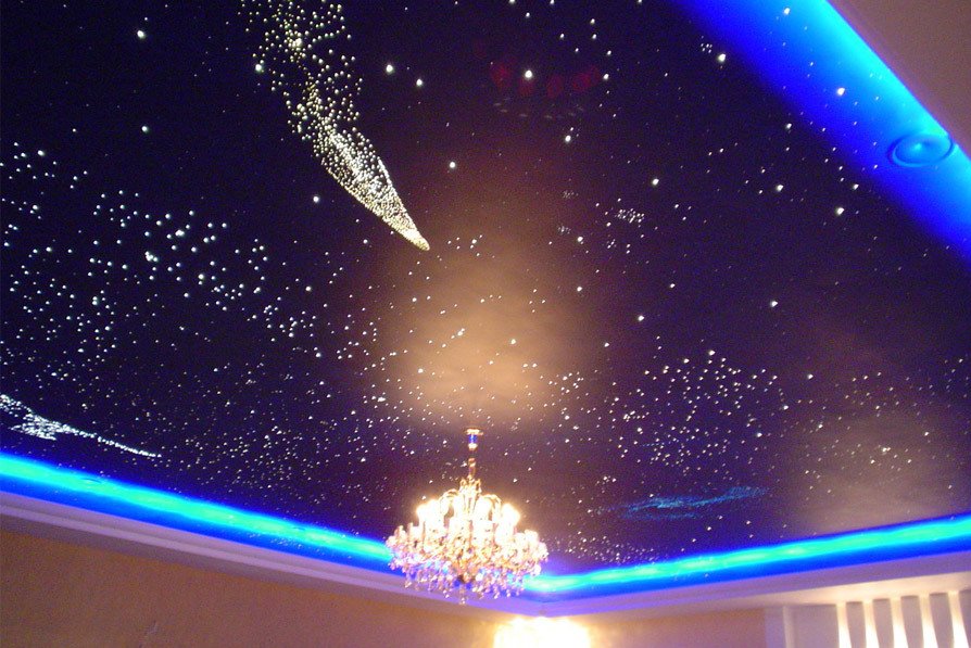 Дизайн та оздоблення стелі: гіпсокартон, шпалери, натяжні стелі