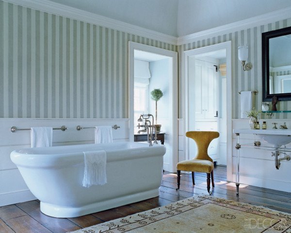 Шпалери в ванну кімнату, їх види та правила підбору