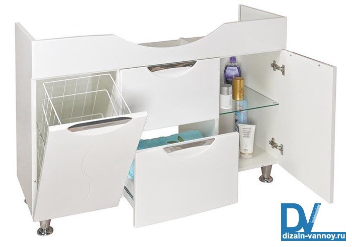Підлогова тумба у ванну кімнату   выкатная на коліщатках і звичайна
