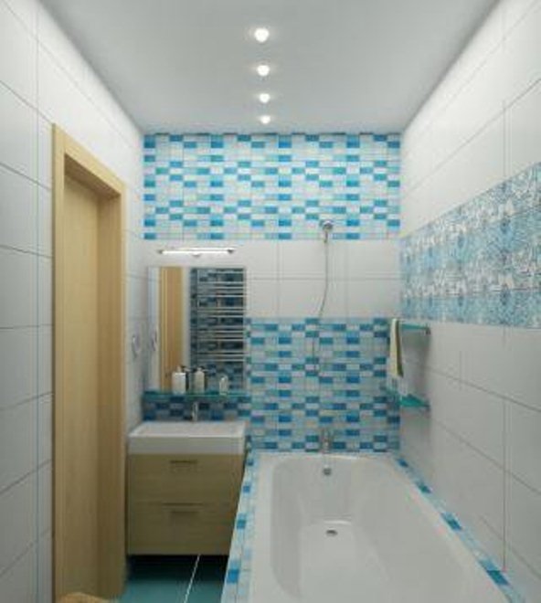 Оригінальний дизайн маленької ванної кімнати