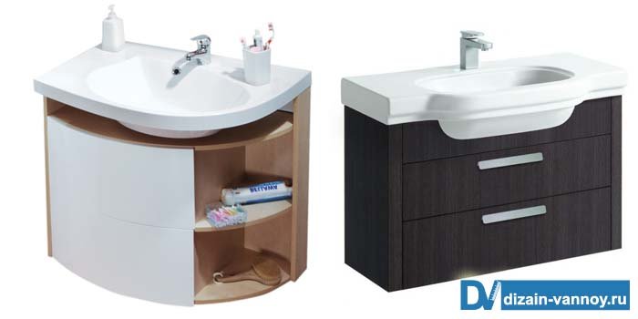 Шафка під раковину і під стільницю в ванну кімнату