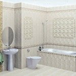 Керамічна плитка для ванної: дизайн, фото колекція