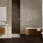 Золота плитка для ванної кімнати: нетипової дизайн