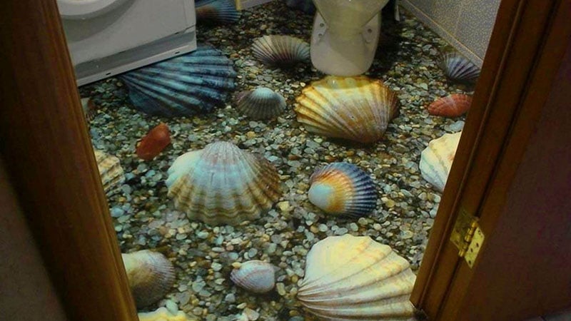 3Д плитка у ванну: фото дизайну