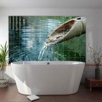 3Д плитка у ванну: фото дизайну