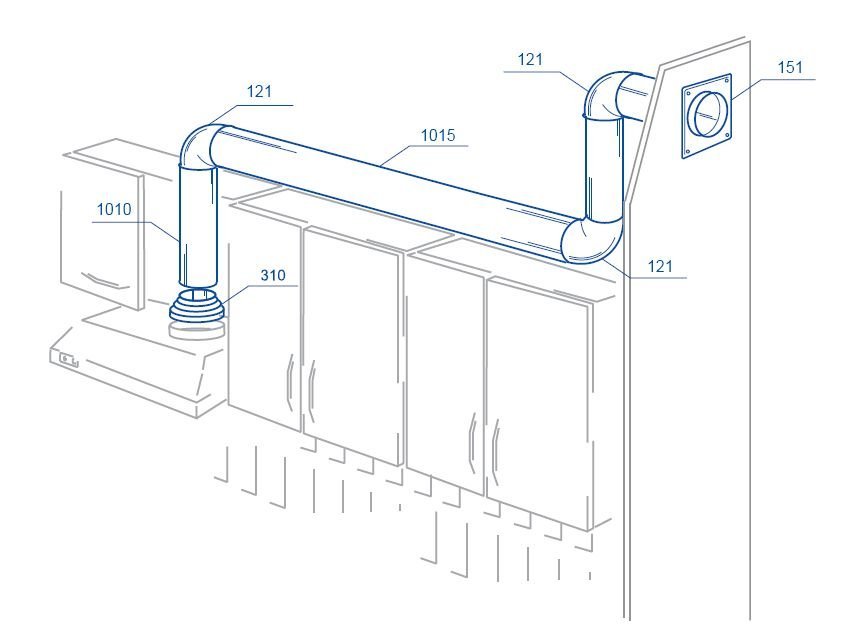 Переваги пластикових трубопроводів для кухонних витяжок