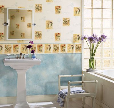 Шпалери в ванну кімнату, їх види та правила підбору