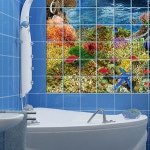 3Д плитка у ванну: фото дизайну