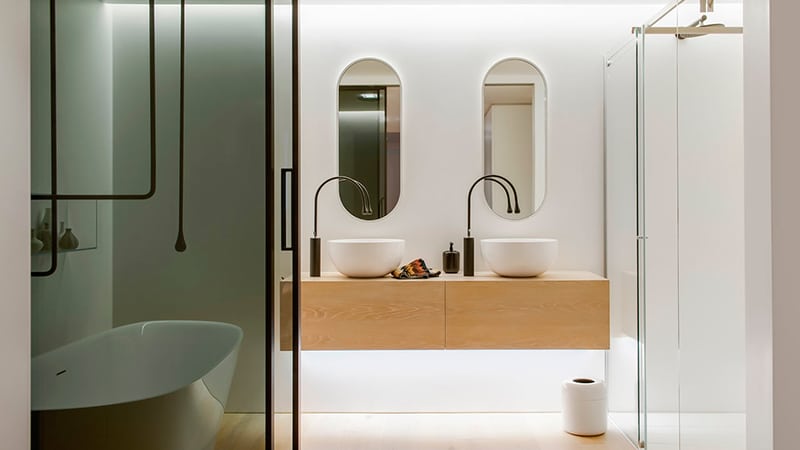 Плитка для ванної кімнати: колекція фото