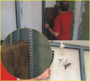 Гіпсокартон у ванній кімнаті.