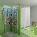 Панно з плитки для ванної кімнати: фото інтерєру