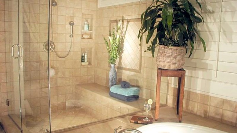 Душова кабіна своїми руками з плитки: фото інструкція