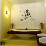 Кольорова плитка для ванної: фото зразків