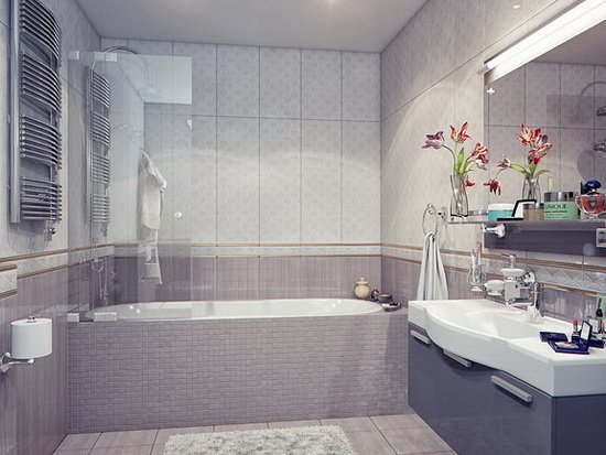 Сучасний дизайн ванної кімнати маленького розміру