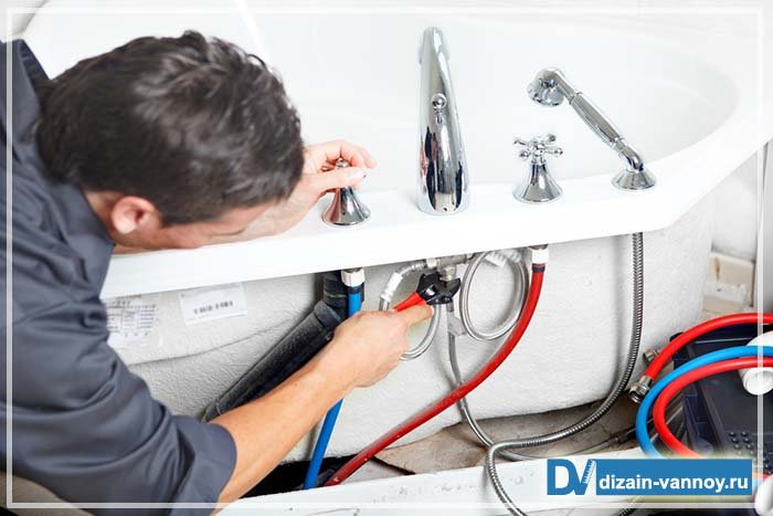 Як встановити змішувач у ванній кімнаті   відео і фото підключення