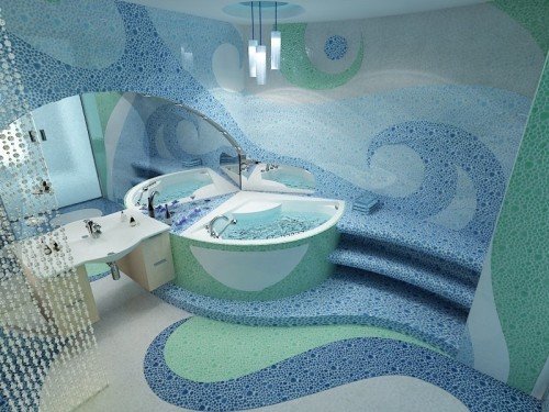 Сучасний дизайн ванної кімнати маленького розміру