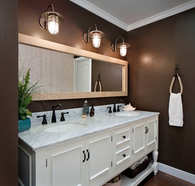 Інтерєр ванної кімнати поєднаної з туалетом