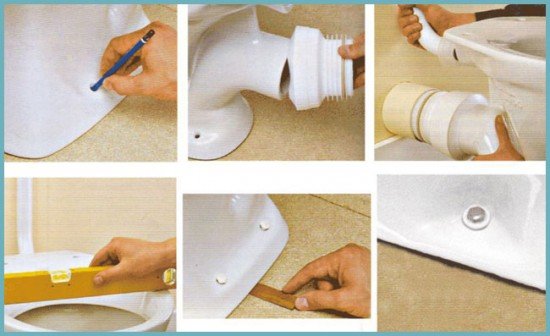 Як встановити унітаз на підлогу з кахлю (керамічної плитки) своїми руками