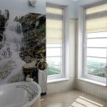 Панно з плитки для ванної кімнати: фото інтерєру