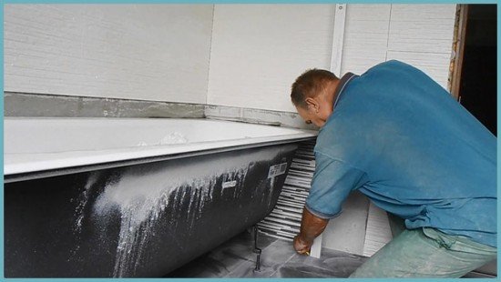 Екран під ванну з пластикових панелей: робимо своїми руками