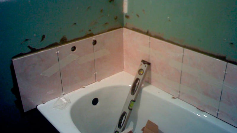 Укладання плитки на гіпсокартон у ванній кімнаті