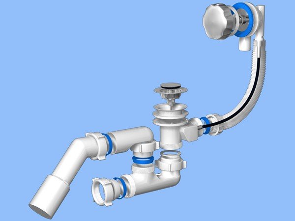 Злив для ванни: різновиди сифонів та їх особливості, принцип самостійної установки