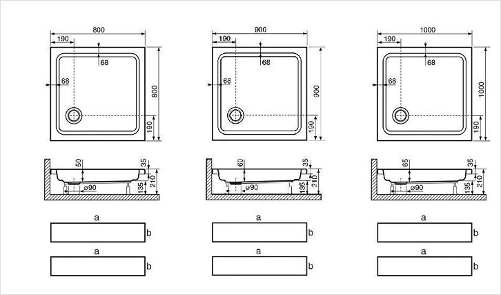Піддон для душу, як вибрати, які існують види та їх параметри
