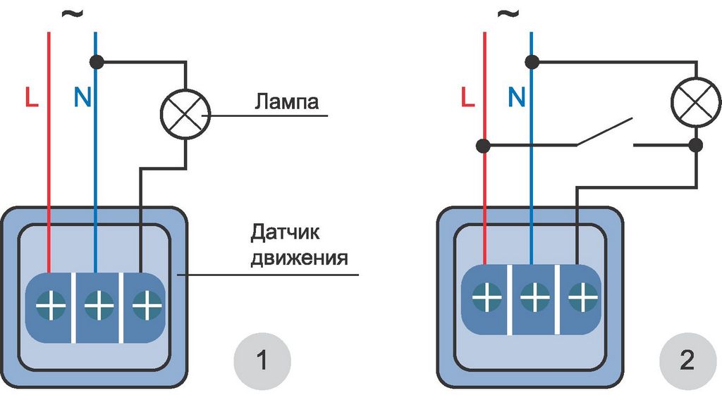 Особливості підключення датчиків руху для освітлення: схема підключення через вимикач
