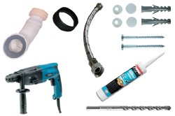 Установка унітазу на плитку відкритим і закритим способом