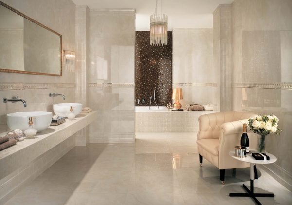 Мармурова плитка для ванної — яку вибрати (фото і відео) Мармурова плитка для ванної — яку вибрати (фото і відео)