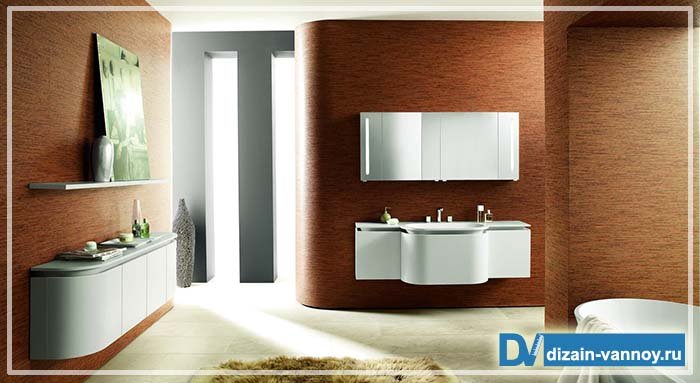 Вологостійка меблі для ванної з нестандартних матеріалів