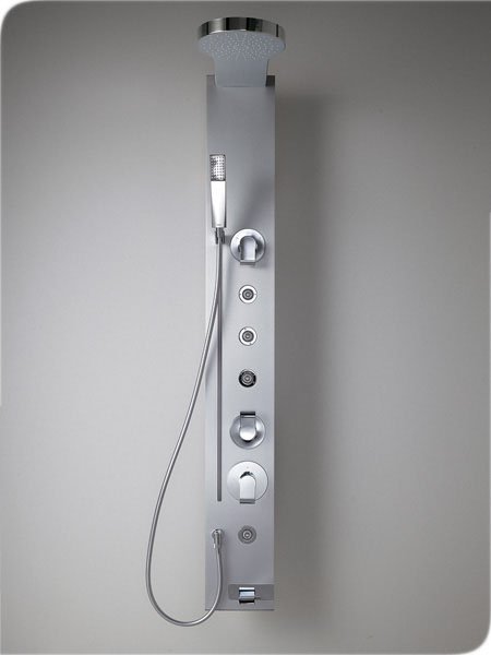 Душова панель з тропічним душем і змішувачем, які бувають види
