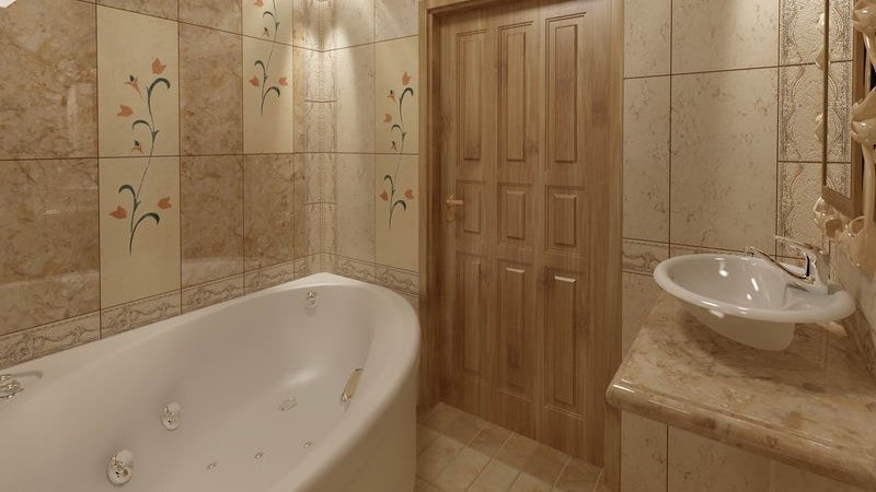 Кутова ванна: фото дизайну інтерєру